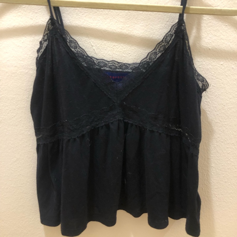 Aeropostale black lace cami